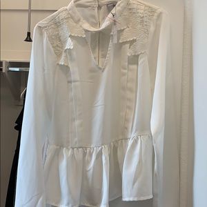 Long Sleeve Keyhole Top